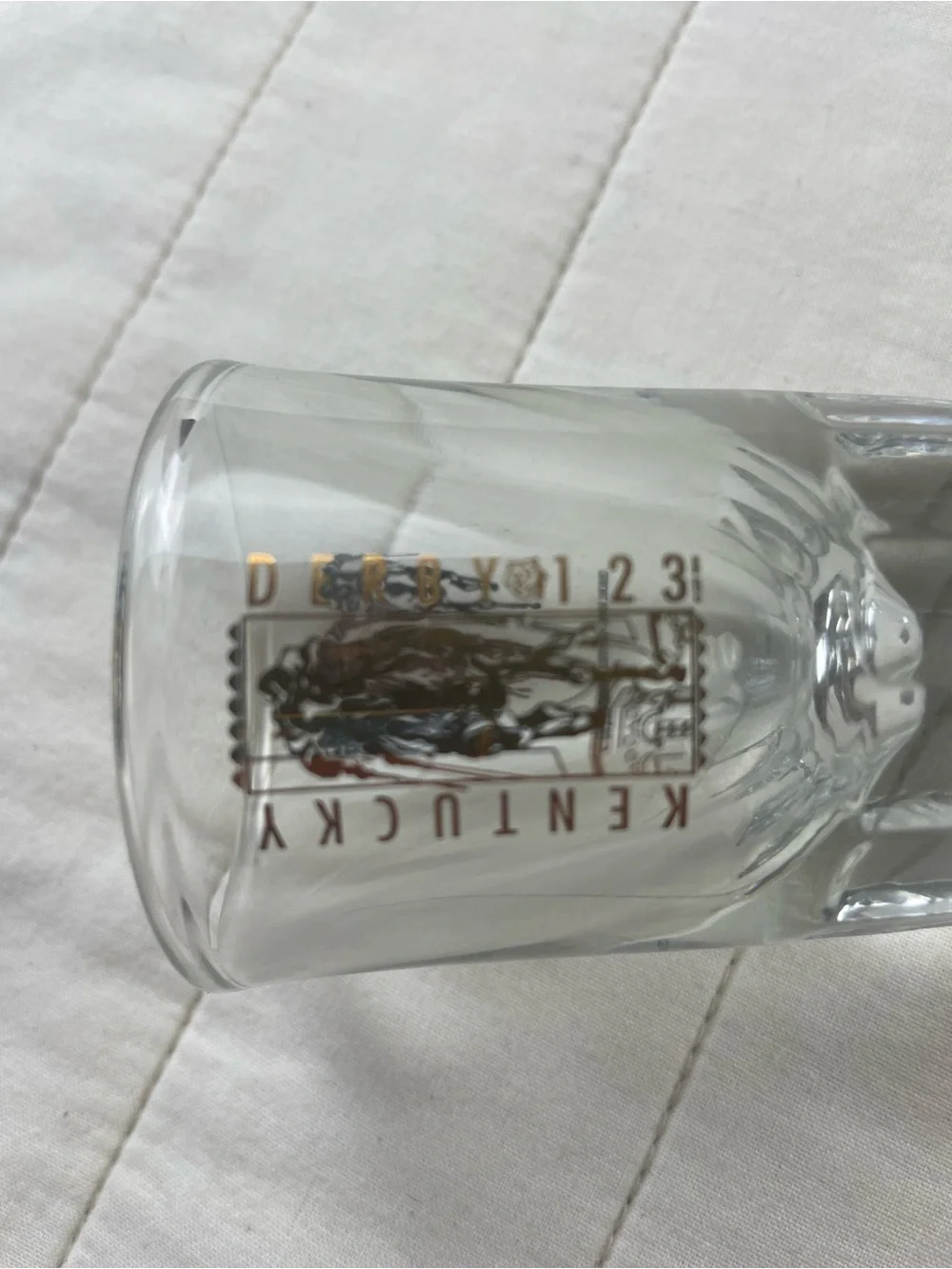 VTG Kentucky Derby 123 (1987) Racing Triple Horse Collectable Shot Glass